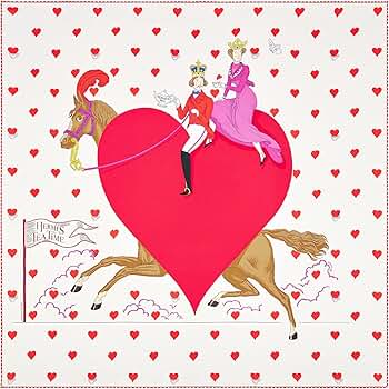 ともりエルメス　シルク　65cm スカーフ　TEATIME ハート　ネイビ Amazon | [エルメス] ツイリー 日本完売 希少品 ハート型箱付き